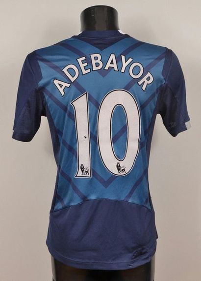 null Emmanuel Adebayor. N°10 jersey with Tottenham Hotspurs worn during the 2012-2013...