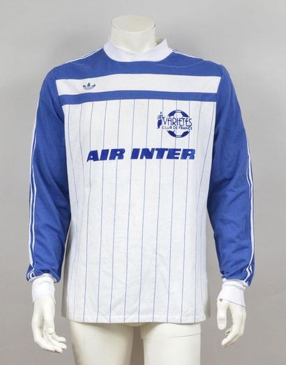 null Club de France varieties. N°8 jersey worn over the period 1983-1985 (Match and...