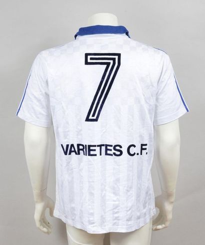 null Club de France varieties. N°7 jersey worn during the match against Jeanne d'Arc...