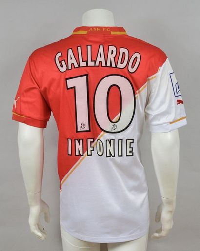 null Marcello Gallardo. AS Monaco's N°10 jersey for the 2001-2002 season of the Championship

of...