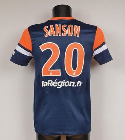 null Morgan Sanson. Montpellier Hérault N°20 jersey worn against Monaco on 18 August...