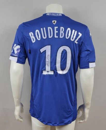 null Ryad Boudebouz. Bastia SC's N°10 jersey for the 2014-2015 Season of the French...