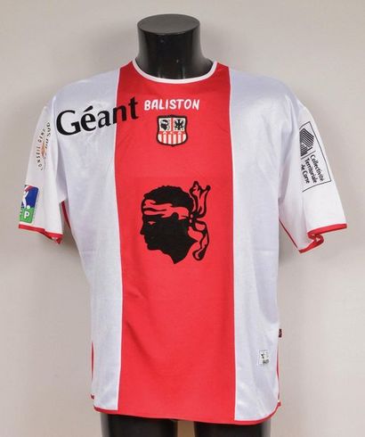 null Fabien Laurenti. AC Ajaccio N°15 jersey worn during the 2004-2005 French Championship...