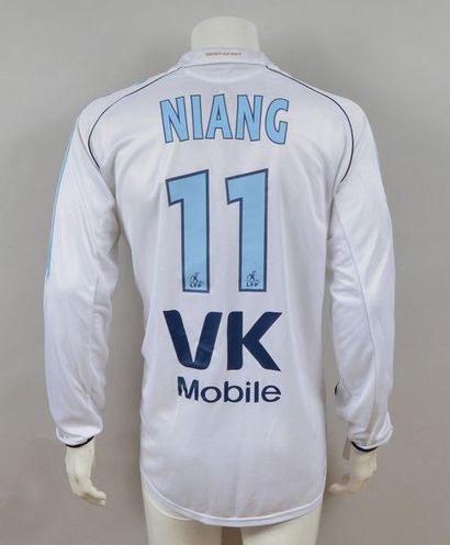 null Mamadou Niang. Olympique de Marseille N°11 jersey worn during the 2005-2006...