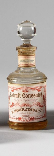 null A.Bourjois & Cie - " Extrait Concentré " - (1880s)

Cylindrical carafon bottle...