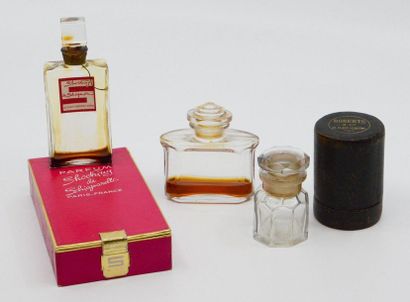 null Divers Parfumeurs - (années 1930-1950)

Lot comprenant 1 flacon en cristal incolore...