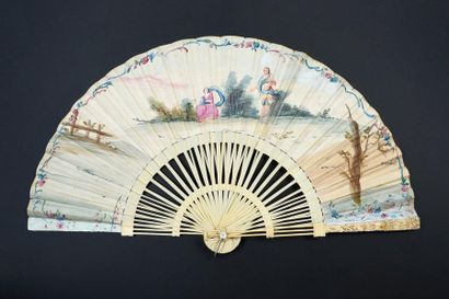 null Dido and Aeneas, circa 1740
Rare fan with ivory "pagoda" mount*. The fan is...
