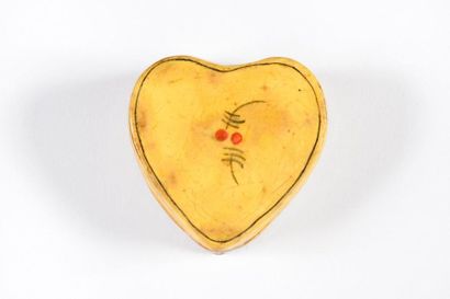 null «Un cœur me suffit», vers 1780
Petite boite en forme de cœur dite «bergamote»...