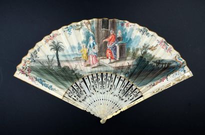 null Hagar and Ishmael, ca. 1740-1750
Folded fan, the sheet of skin, mounted in the...