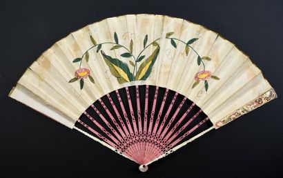 null The riches of China, circa 1770-1780
Folded fan, double sheet of gouache wallpaper...