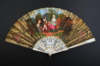 null The painter and his model, circa 1840
Folded fan, the double sheet of wallpaper...