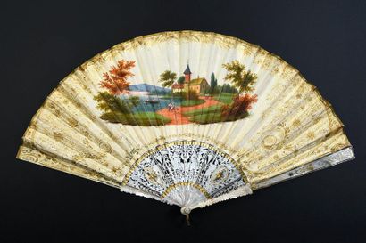 null The painter and his model, circa 1840
Folded fan, the double sheet of wallpaper...