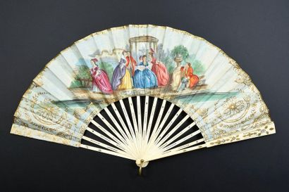 null Don Quixote at the Duchess's house, circa 1840-1850
Folded fan, the double sheet...