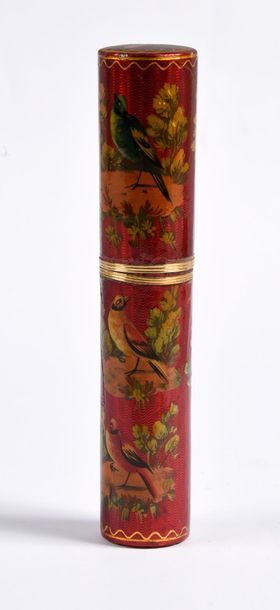 null Les beaux oiseaux, 18th century Wooden and brown tortoiseshell** message or...
