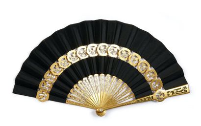 null Bicolour, circa 1880-1890
Small fan, called "cabriolet", double-sided. Leaves...