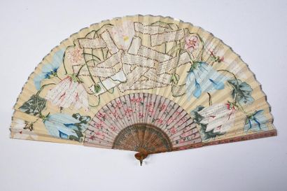 null Poets and poems, circa 1904-1909
Autograph fan. The double sheet of paper painted...