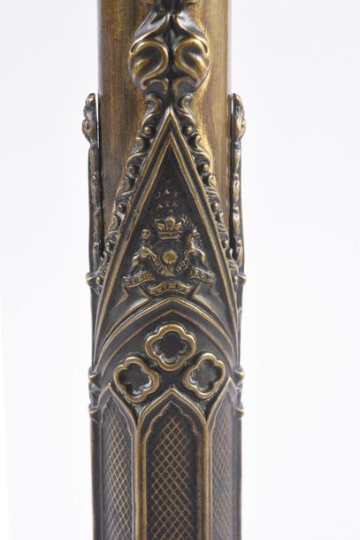 null Écran à bougie portable, Angleterre, vers 1830-1840
En bronze doré circulaire,...