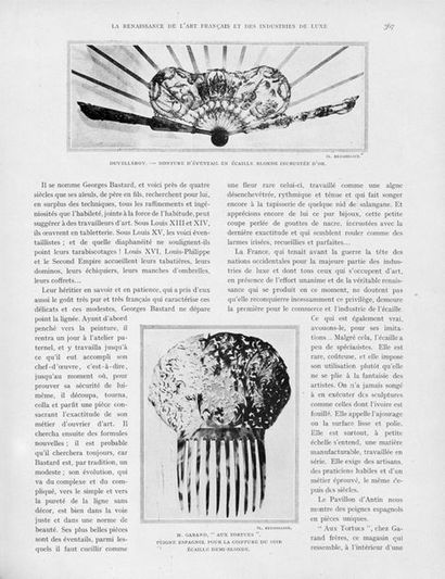 null Les roses épanouies, vers 1921
Éventail plié, de forme ballon, la feuille en...