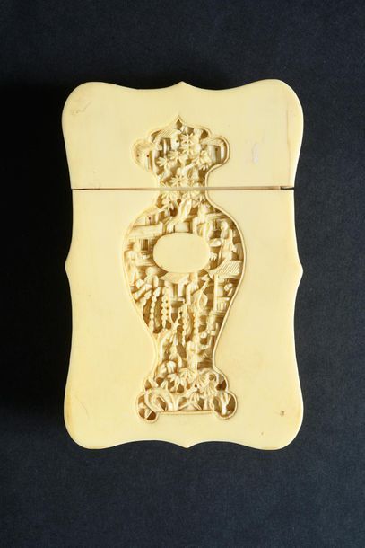 null Business card case, China, 19th century
Important ivory* "cushion" case very...