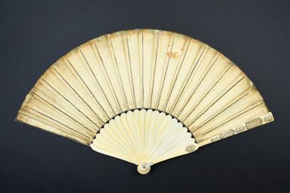 null Les amours de Pâris et d'Hélène, circa 1690-1700
Folded fan, the sheet in cream...