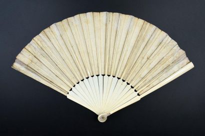null The journey of Apollo, circa 1700-1720
Folded fan, the sheet of skin painted...