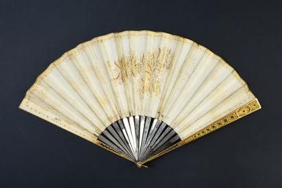 null Dido and Aeneas surprised by the storm, ca. 1820-1830
Folded fan, the paper...