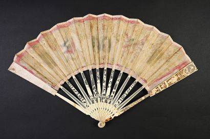 null Wedding at the French Court, ca. 1770-1780
Folded fan, the double silk sheet...