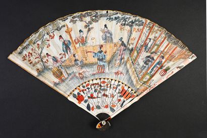 The taste of China, 18th century
Folded fan,...