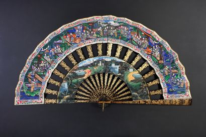 Convertible, China, 19th century
Folded fan,...