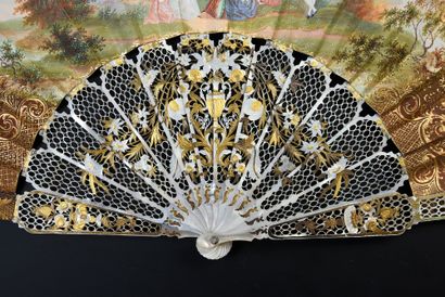 null Musical Reverie, ca. 1850-1860
Folded fan, the double sheet of lithographed...