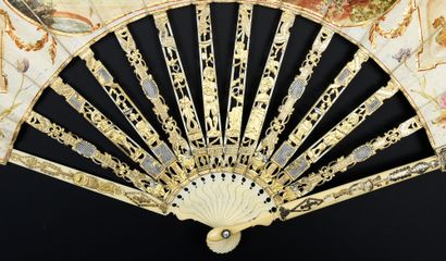 null Under the spell, ca. 1770-1780
Folded fan, the skin sheet mounted in English...