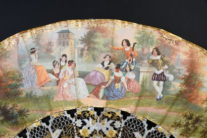 null Musical Reverie, ca. 1850-1860
Folded fan, the double sheet of lithographed...