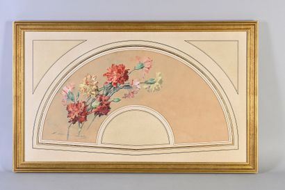 null Madeleine Lemaire (1845-1928), Carnations, ca. 1890
Fan leaf, in paper, painted...