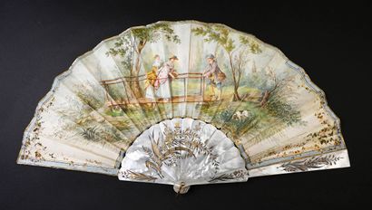 null Crossing the River, ca. 1880-1890
Folded fan, the skin sheet painted with gouache...
