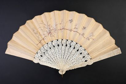 Oiseaux et papillons, Chine, XIXe siècle
Éventail...