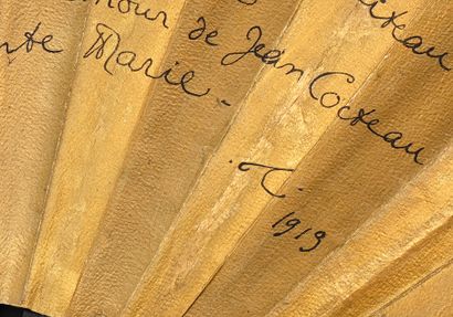 null Jean Cocteau (1889-1963), "Sa belle tante Marie", 1919
Folded fan, the sheet...