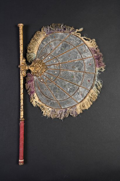 Hand screen, India, 19th century
Composed...