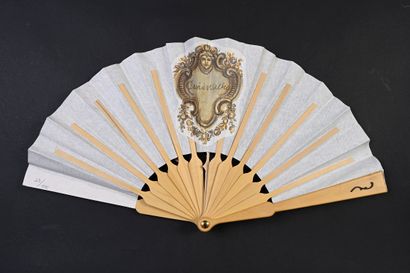 null "The Greenwich Millenium fan", 2000
Folded fan, the double sheet of paper printed...