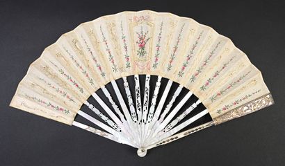 null Mars and Venus triumphant, circa 1770-1780
Folded fan, the cream silk sheet...