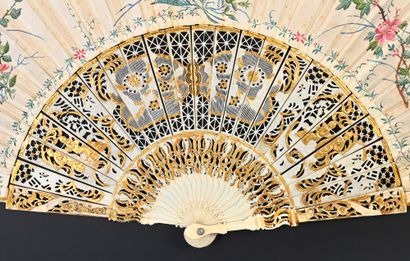 null Meeting of combatants, China, ca. 1750
Folded fan, the double sheet of wallpaper...