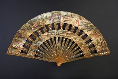 null Cabriolet ride, circa 1900-1920
Folded fan, called "cabriolet", the leaves in...