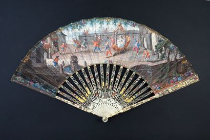 null Carnival Day, ca. 1760-1770
Folded fan, the skin sheet painted with gouache...