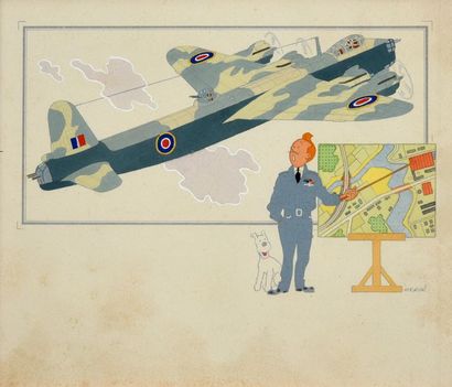 HERGE (STUDIOS) 
CHROMOS VOIR ET SAVOIR.
L'Aviation de la Guerre 1939-1945.
Un ensemble...