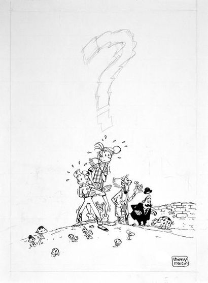 MARTIN. Thierry (1966) 
HOMAGE TO SPIROU AND FANTASIO Thierry Martin - There is a...
