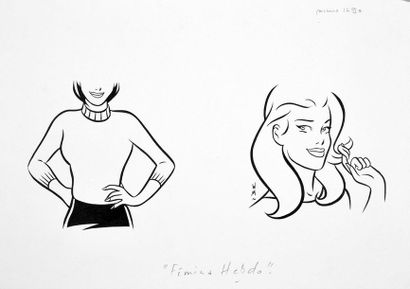 MINUS, Walter (1958) 
A SET OF FIVE PRESS ILLUSTRATIONS MADE FOR THE WOMEN'S WEEKLY...