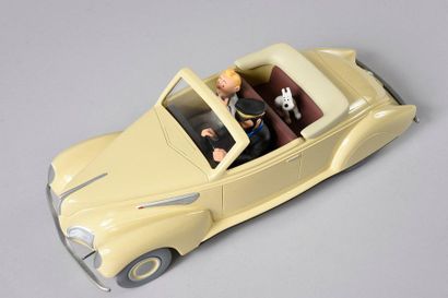 Aroutcheff HERGE. THE 1938 LINCOLN ZEPHYR OF THE 7 CRYSTAL BALLS. Sculpture in polychrome...