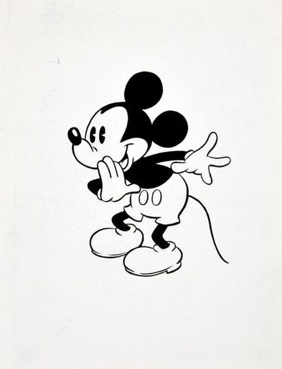 Disney Studios 
MICKEY Charmante iillustration du personnage culte de Walt Disney.
Crayon...