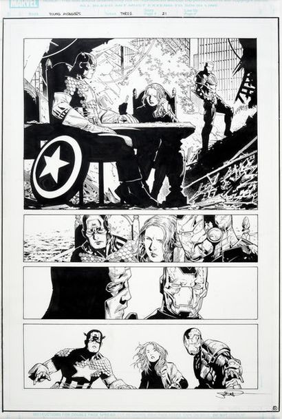 CHEUNG, Jim (1972) 
YOUNG AVENGERS, ISSUE THREE SIDEKICKS,
Page 21, published by...