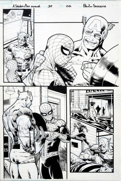 SIQUEIRA, Paulo (1986) 
A SPIDER MAN ANNUAL, NUMBER 37,
Page 6, "The Spider and the...