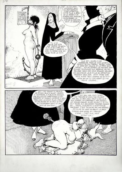 PICHARD, Georges (1920-2003) 
MARIE GABRIELLE DE SAINT-EUTROPE Planche 47 du Tome...